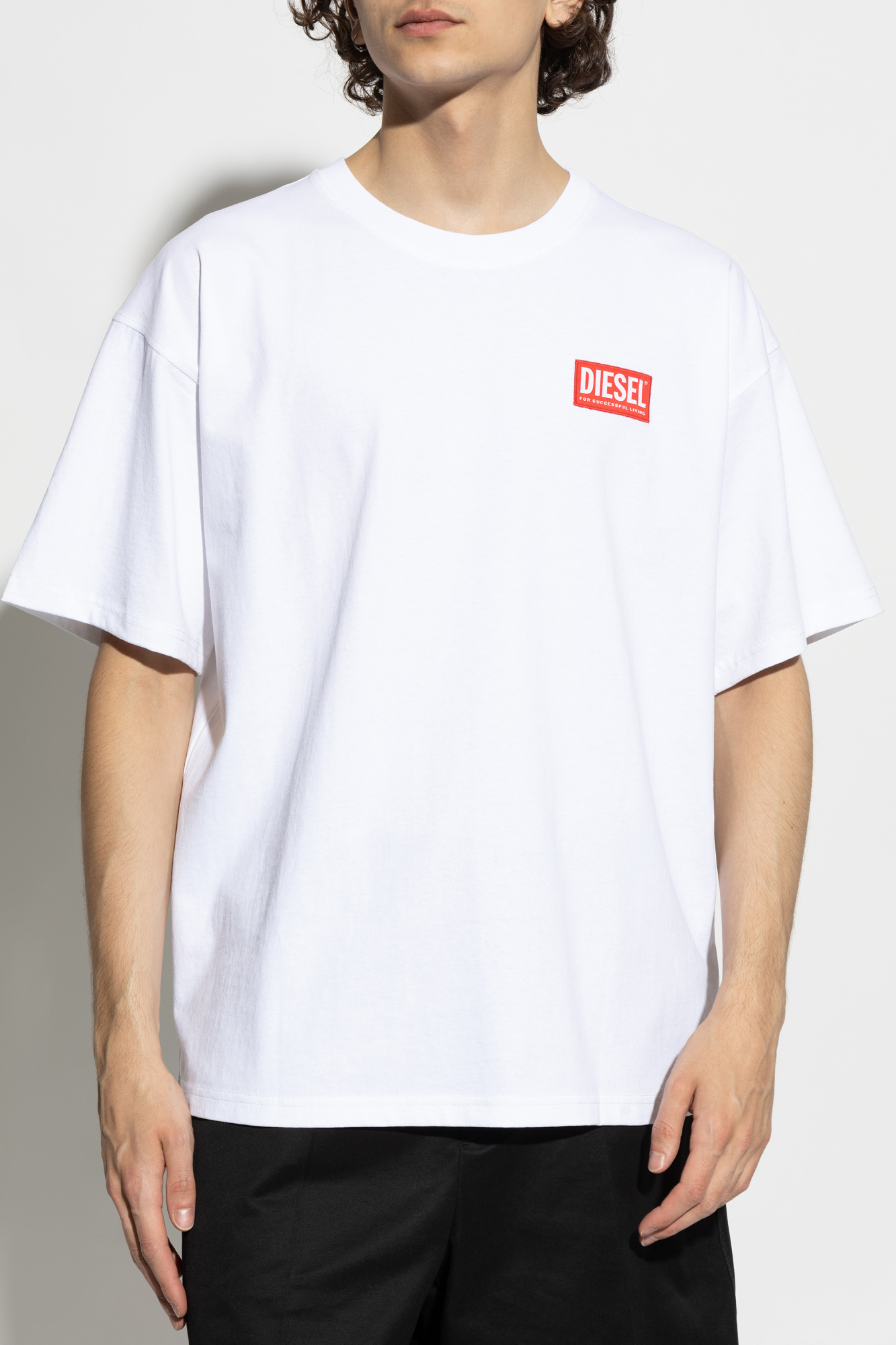 ★DIESEL★ T Boxt LAB T-Shirt Light Green A149470NIAR5CA A14 White T-shirt 